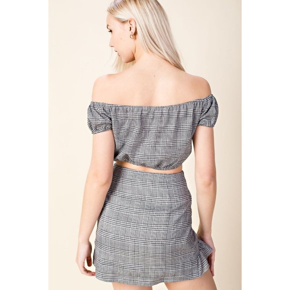 Honey Punch Harmony Ruffled Wrap Skirt, - Picture 6 of 8